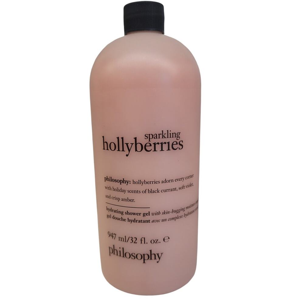 Philosophy Sparkling Hollyberries Hydrating Shower Gel 32 Oz Violet Amber NEW